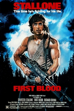 First Blood Rambo Stallone One Sheet Original Movie Poster  