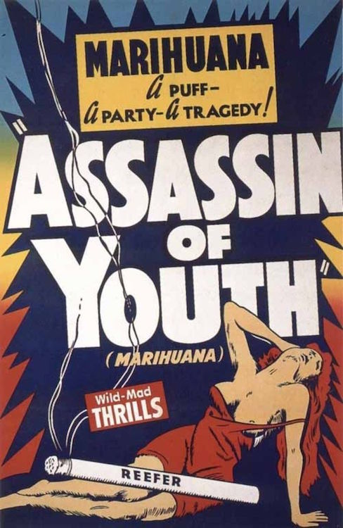 Assassin Of Youth Marihuana A Puff A Party A Tragedy Vintage Propaganda Movie Poster  